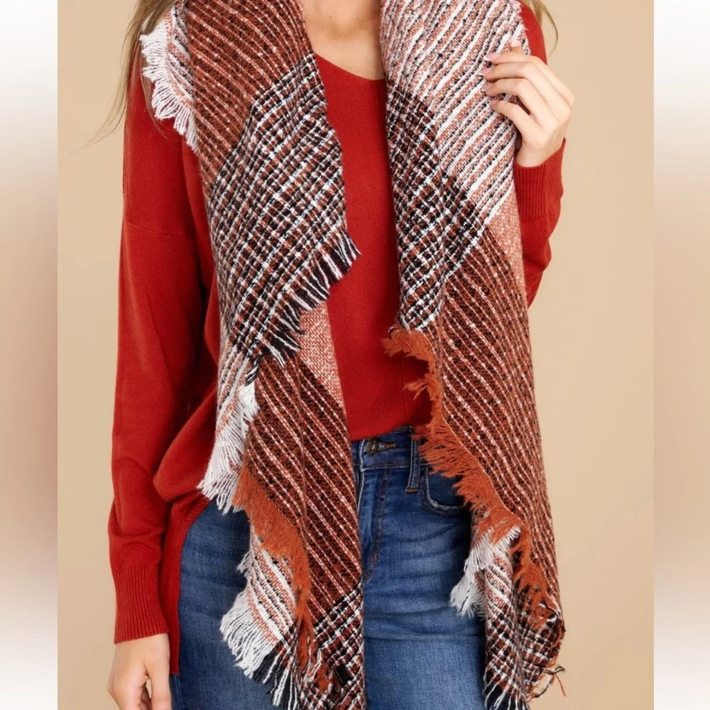 Gorgeous fall plaid scarf
